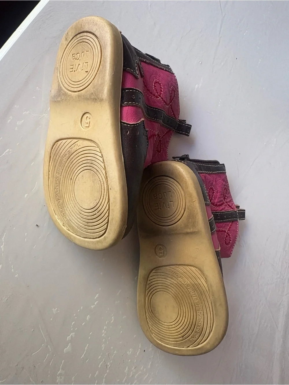 Leather Kids Pink and Black Western Booties - Stylish Toddler Shoes